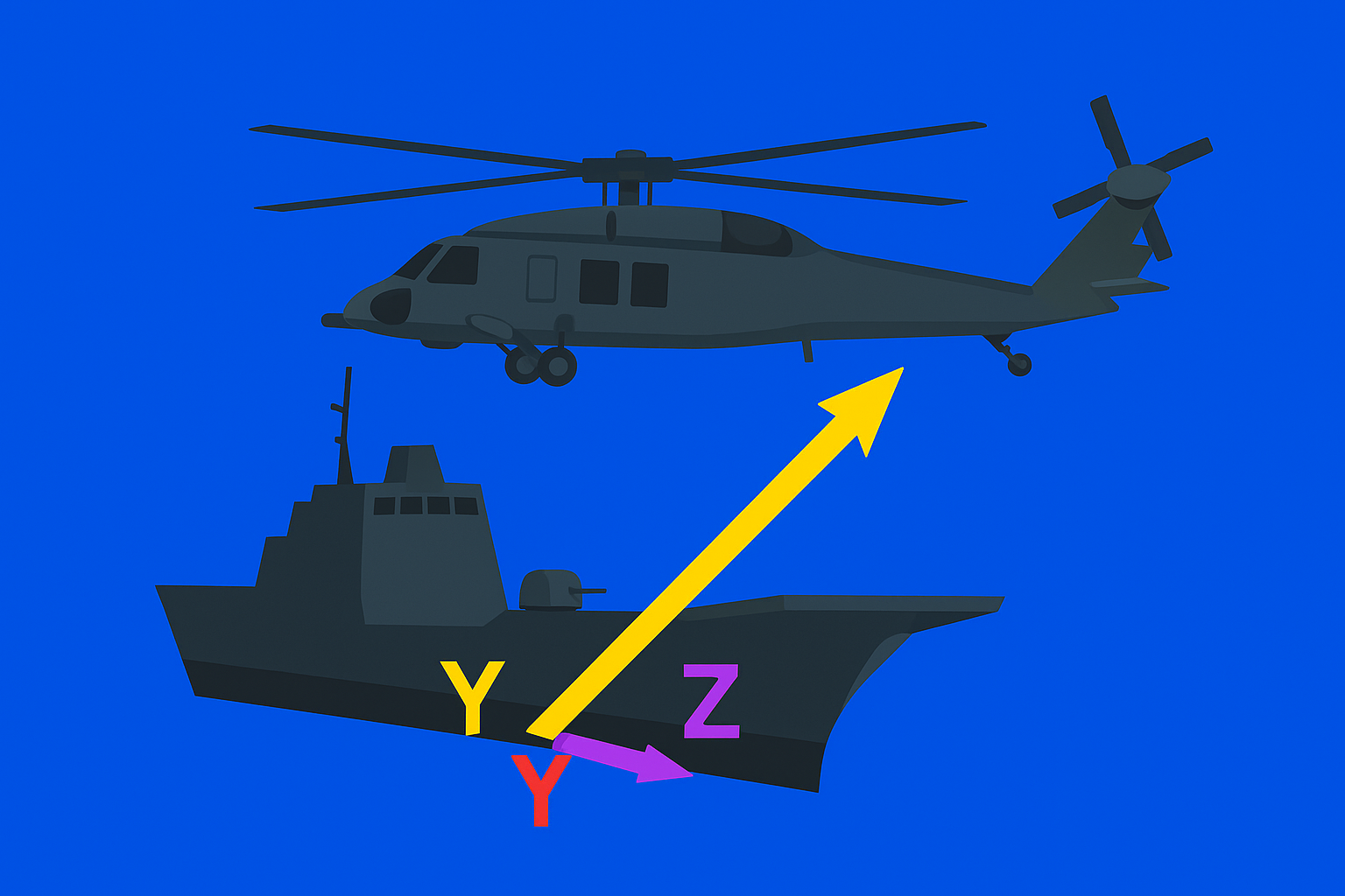 Helicopter Landing Animation